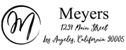 Drawn Circle Letter M Monogram Stamp Sample